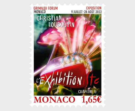 Stamps of Monaco ( Pre order) 2022 - Christian Louboutin Exhibition - Grimaldi F