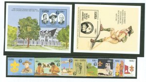 Uganda #898-907 Mint (NH) Souvenir Sheet (Scouts)