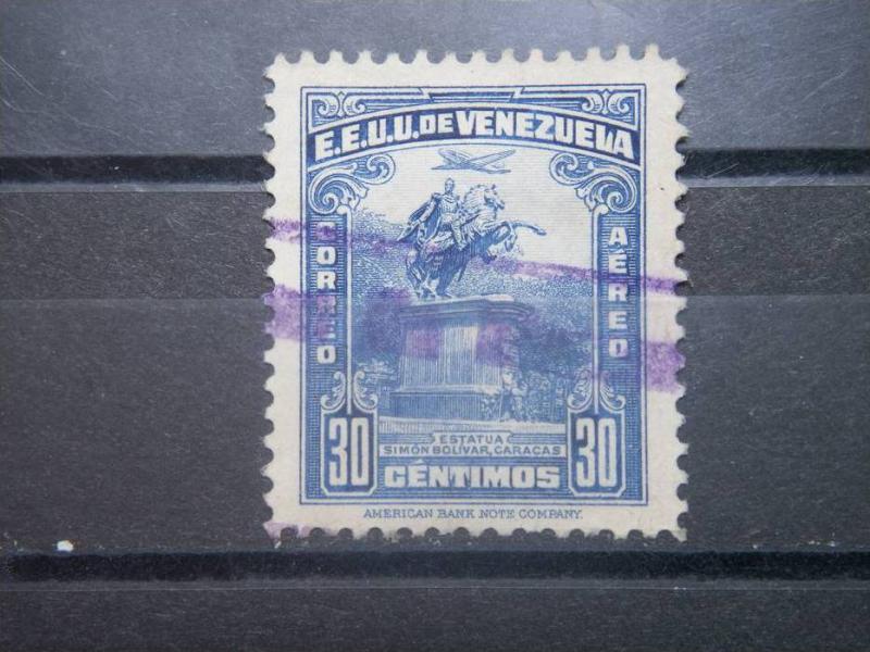 VENEZUELA, 1943, used 30c, Statue Scott C149