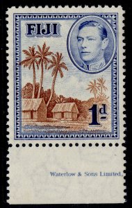 FIJI GVI SG250, 1d brown & blue, M MINT.