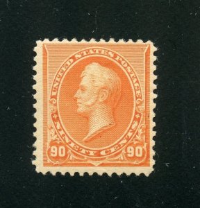 UNITED STATES SCOTT #229 90c PERRY F/VF  MINT LIGHT HINGED 