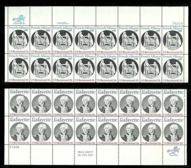 UNITED STATES (37) Large Blocks/Plate Blocks Face Value=$187.80