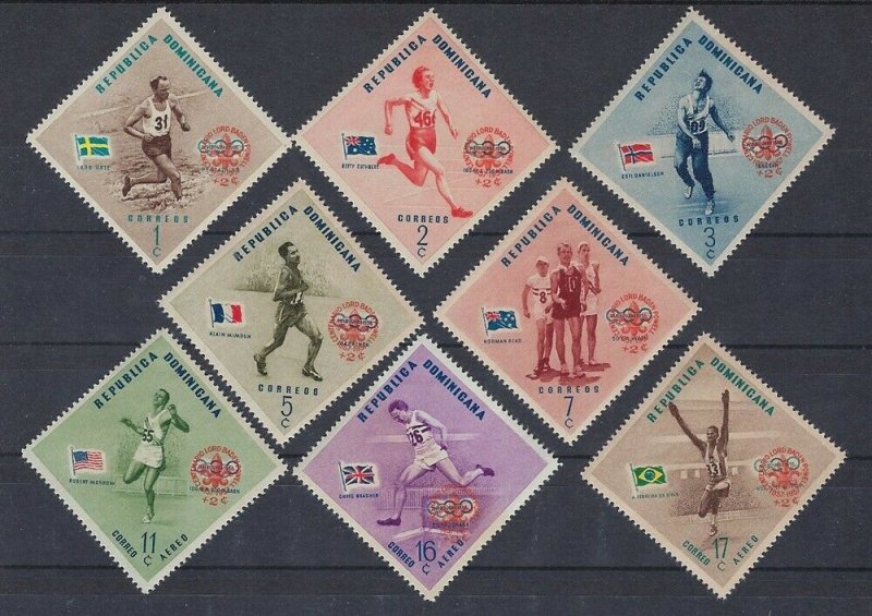 1957 Dominican Republic Boy Scouts Olympic ovpt 