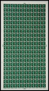 Pre-Decimal machin Full Set of 17 in Sheets UNMOUNTED MINT/MNH