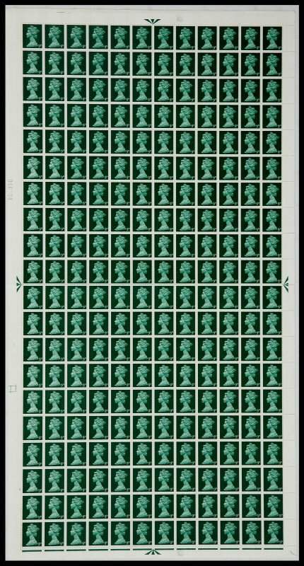 Pre-Decimal machin Full Set of 17 in Sheets UNMOUNTED MINT/MNH