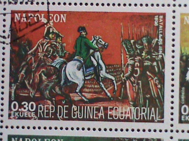 GUINEA EQUATORIAL STAMP- THE STORY OF NAPOLEON CTO-MNH STAMP SHEET  VERY RARE