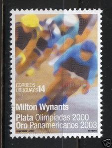 Wynants Sydney Olympics silver medal Cycling bicycle URUGUAY Sc#2029 MNH STAMP