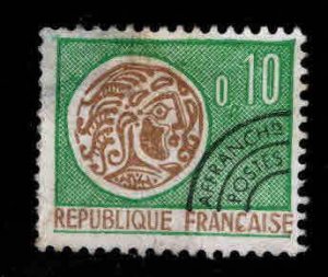 FRANCE Scott 1096 Used Gallic Coin Precanceled stamp typical centering