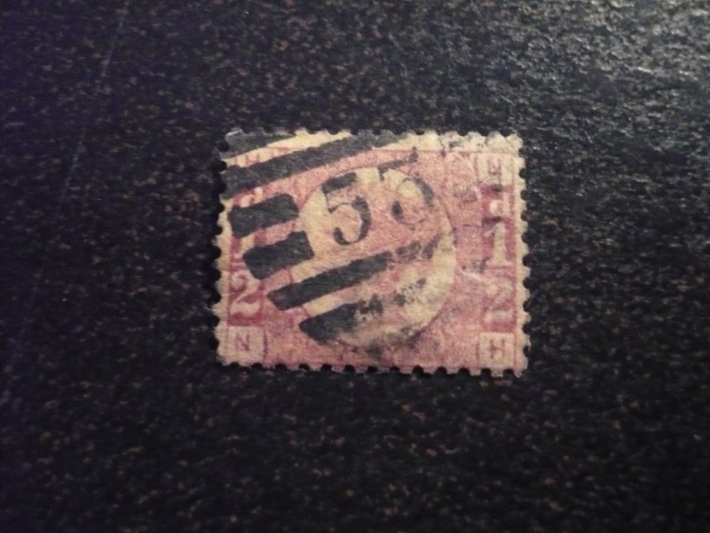 Stamps - Great Britain - Scott# 58 - Used Set of 1 Stamp - Plate 1