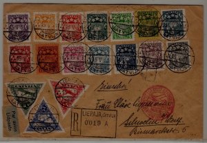 Latvia registered cover 15.5.31 Liepaja