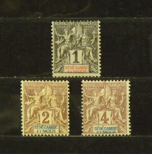 15220   SENEGAMBIA NIGER   MH # 1, 2, 3                            CV$ 9.95