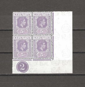 MAURITIUS 1938/49 SG 255b/ba MNH Cat £260