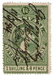 (I.B) Transvaal Revenue : Duty Stamp 1/6d