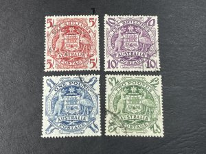 AUSTRALIA # 218-221-USED-----COMPLETE SET----1949-50(LOTB)