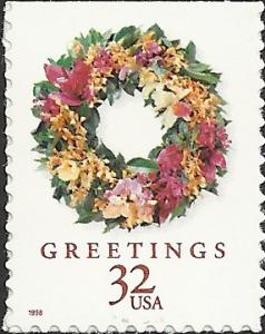 # 3252 MINT NEVER HINGED TROPICAL WREATH