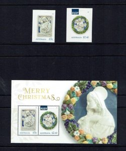 Australia: 2021 Christmas (1st Issue)  MNH Set, M/Sheet and Booklet Stamps