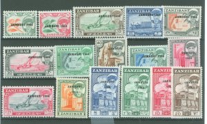 Zanzibar #285-300  Single (Complete Set)