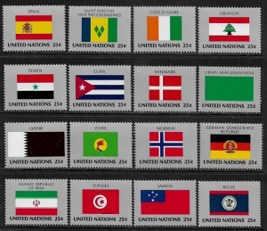 United Nations #528-43 Mint Never Hinged Set - World Flags