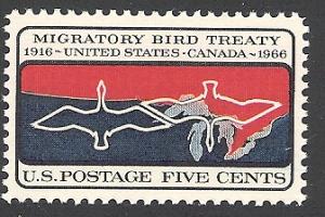 US Cat # 1306, Migratory Bird, MNH*-