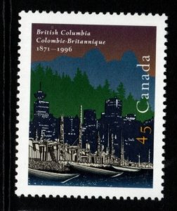 CANADA SG1696 1996 125TH ANNIVERSARY OF BRITISH COLUMBIA MNH