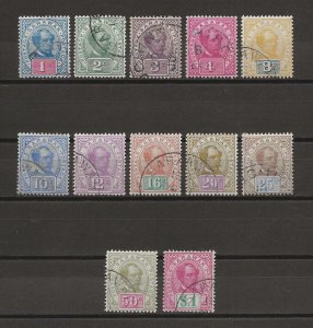 SARAWAK 1899/1908 SG 36/47, 42a USED Cat £220