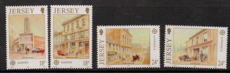 JERSEY SG517/20 1990 EUROPA POST OFFICE BUILDINGS MNH