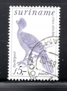 Surinam #C88  VF, Used, Crested curassow Bird, CV $4.00 .... 6120221