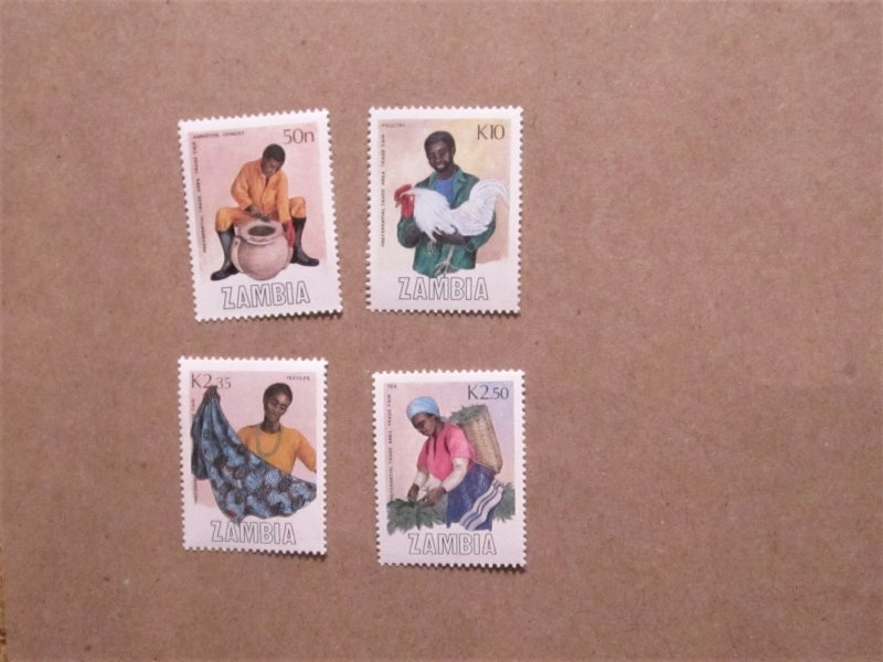 Zambia - 444-47, MNH Set. Trade Area Fair. SCV - $4.05