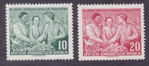 Germany DDR 233-34 MNH 1955 Women of Three Nations - International Women's Day