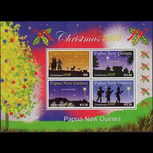 PAPUA NEW GUINEA 2008 - Scott# 1354 S/S Christmas NH