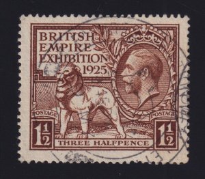 Great Britain S.G. 433 (1925) 1-1/2d British Empire Exhibition FIRST DAY Cancel