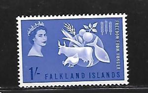 FALKLAND ISLANDS, 146, MNH, FREEDOM FROM HUNGER