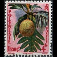 FR.POLYNESIA 1958 - Scott# 192 Flower Set of 1 LH