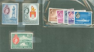 Singapore #28-42 Mint (NH) Single (Complete Set)