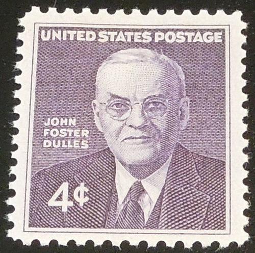 1960 4c John Foster Dulles Scott 1172 Mint NH