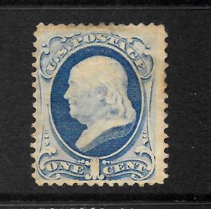 US 1879  1c  FRANKLIN    MHH    Sc 182 