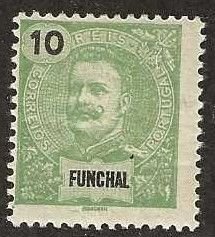 Funchal 15, mint, hinged. 1897. (f2)