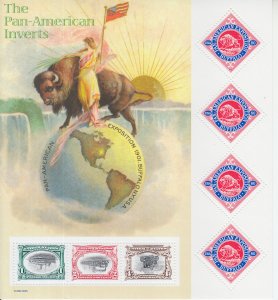 2000 USA Pan-American Inverts Stamps SS  (Scott 3505) MNH