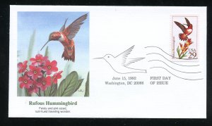 US 2645 Rufous Hummingbird UA Fleetwood cachet FDC