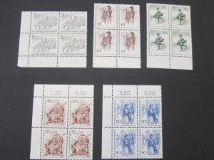 Germany 1969 Sc 9N267-8,270,272-4 BLK(4) MNH
