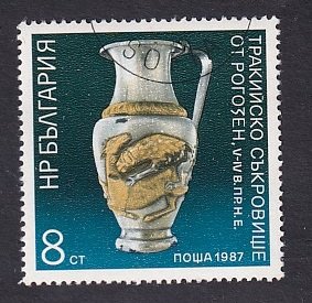 Bulgaria   #3240   cancelled  1987  artifacts   8s