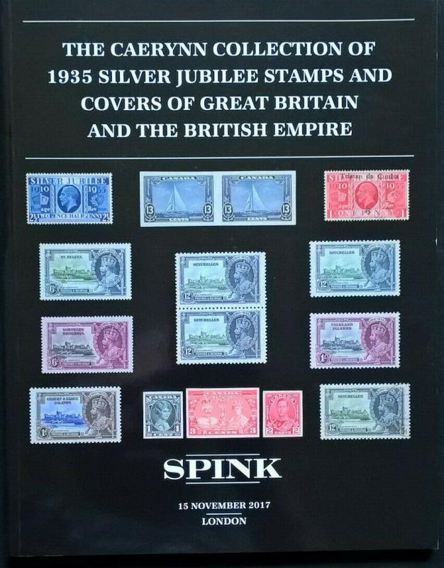 Auction Catalogue CAERYNN 1935 SILVER JUBILEE Stamps Covers VARIETIES GB Empire