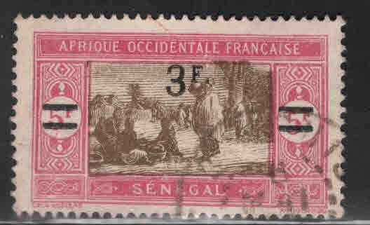 Senegal Scott 135 Used surcharged  stamp