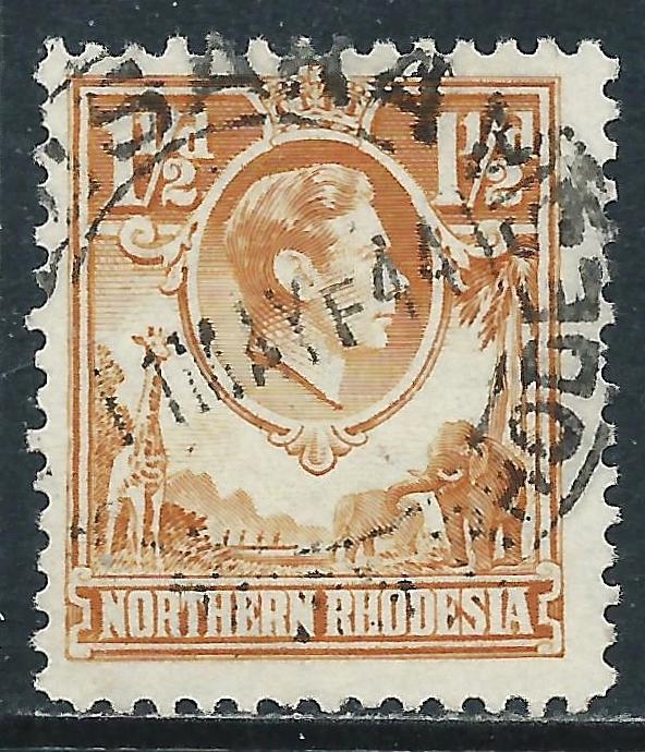 Northern Rhodesia, Sc #30, 1-1/2d Used