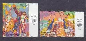 United Nations New York 1996 MNH Stamps Scott 683-684 Sport Olympic Games Volley