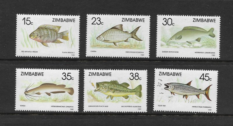 FISH - ZIMBABWE #588-93  MNH