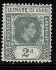 LEEWARD ISLANDS SG103 1938 2d OLIVE-GREY MTD MINT