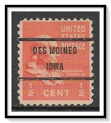 US Precancel #803-71 Des Moines IA Used