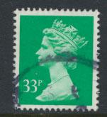 GB QE II Machin - SG X984   Used  Darker Shade 33p  Harrison phosphorised paper