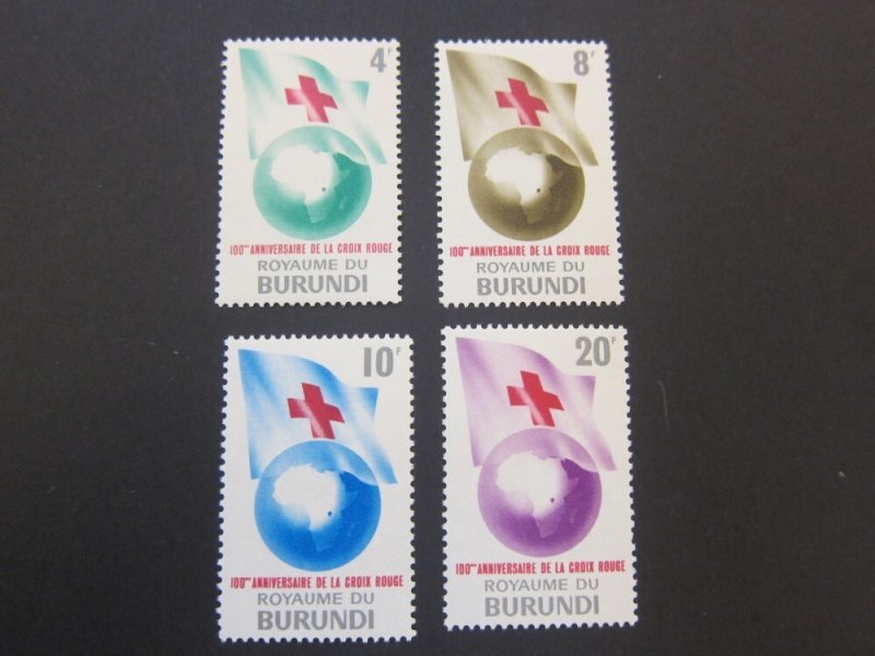 Burundi 1963 Sc 53-56 set MNH